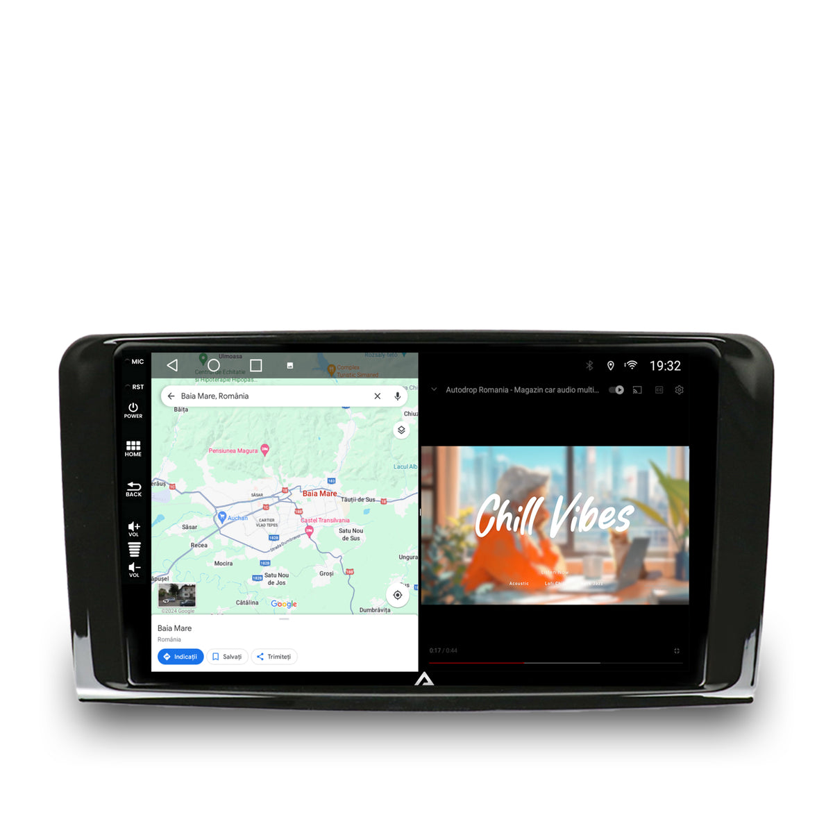 Navigatie Mercedes Benz ML W164 / GL X164, Android, A-Octacore / 4GB RAM + 64GB ROM, 9 Inch - AD-BGA9004+AD-BGRKIT405