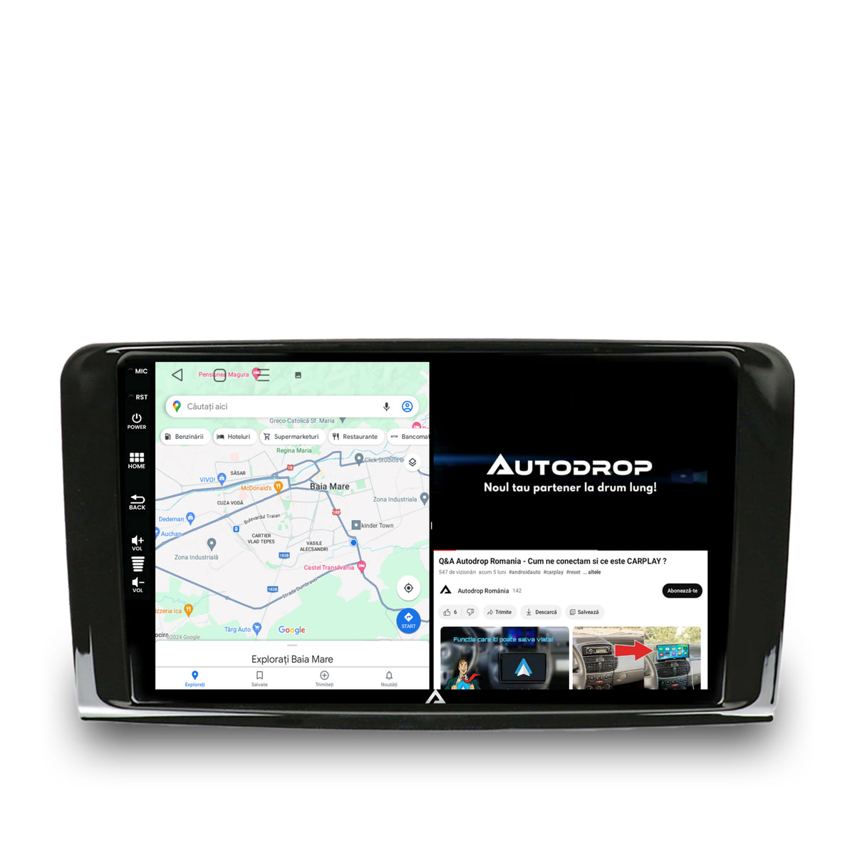 Navigatie Mercedes Benz ML W164 / GL X164, Android, P-Octacore / 2GB RAM + 32GB ROM, 9 Inch - AD-BGP9002+AD-BGRKIT405