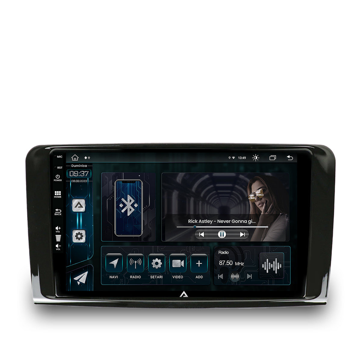 Navigatie Mercedes Benz ML W164 / GL X164, Android, Z-Octacore / 8GB RAM + 256GB ROM, 9 Inch - AD-BGZ9008+AD-BGRKIT405