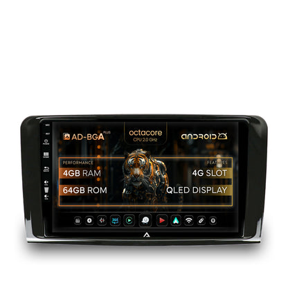Navigatie Mercedes Benz ML W164 / GL X164, Android, A-Octacore / 4GB RAM + 64GB ROM, 9 Inch - AD-BGA9004+AD-BGRKIT405