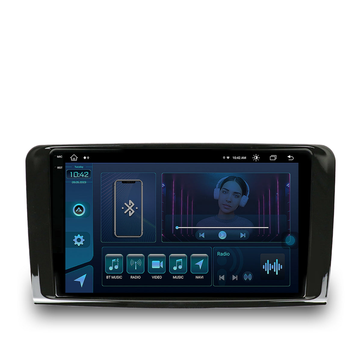 Navigatie Mercedes Benz ML W164 / GL X164, Android, X-Octacore / 8GB RAM + 256GB ROM, 9.5 Inch - AD-BGX9008+AD-BGRKIT405