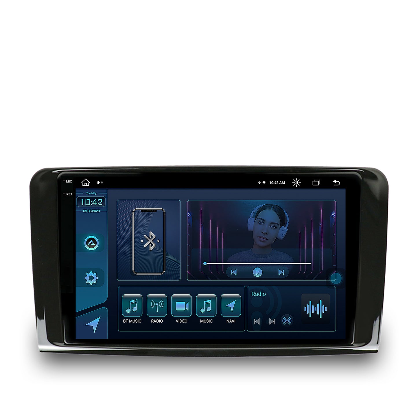 Navigatie Mercedes Benz ML W164 / GL X164, Android, X-Octacore / 8GB RAM + 256GB ROM, 9.5 Inch - AD-BGX9008+AD-BGRKIT405