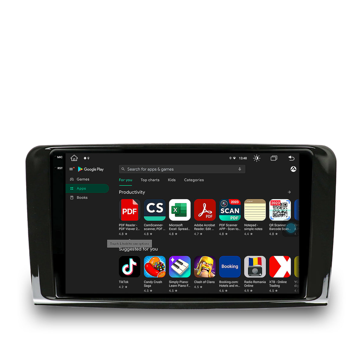 Navigatie Mercedes Benz ML W164 / GL X164, Android, X-Octacore / 8GB RAM + 256GB ROM, 9.5 Inch - AD-BGX9008+AD-BGRKIT405