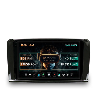 Navigatie Mercedes Benz ML W164 / GL X164, Android, X-Octacore / 8GB RAM + 256GB ROM, 9.5 Inch - AD-BGX9008+AD-BGRKIT405