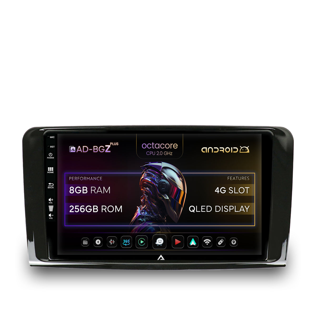 Navigatie Mercedes Benz ML W164 / GL X164, Android, Z-Octacore / 8GB RAM + 256GB ROM, 9 Inch - AD-BGZ9008+AD-BGRKIT405