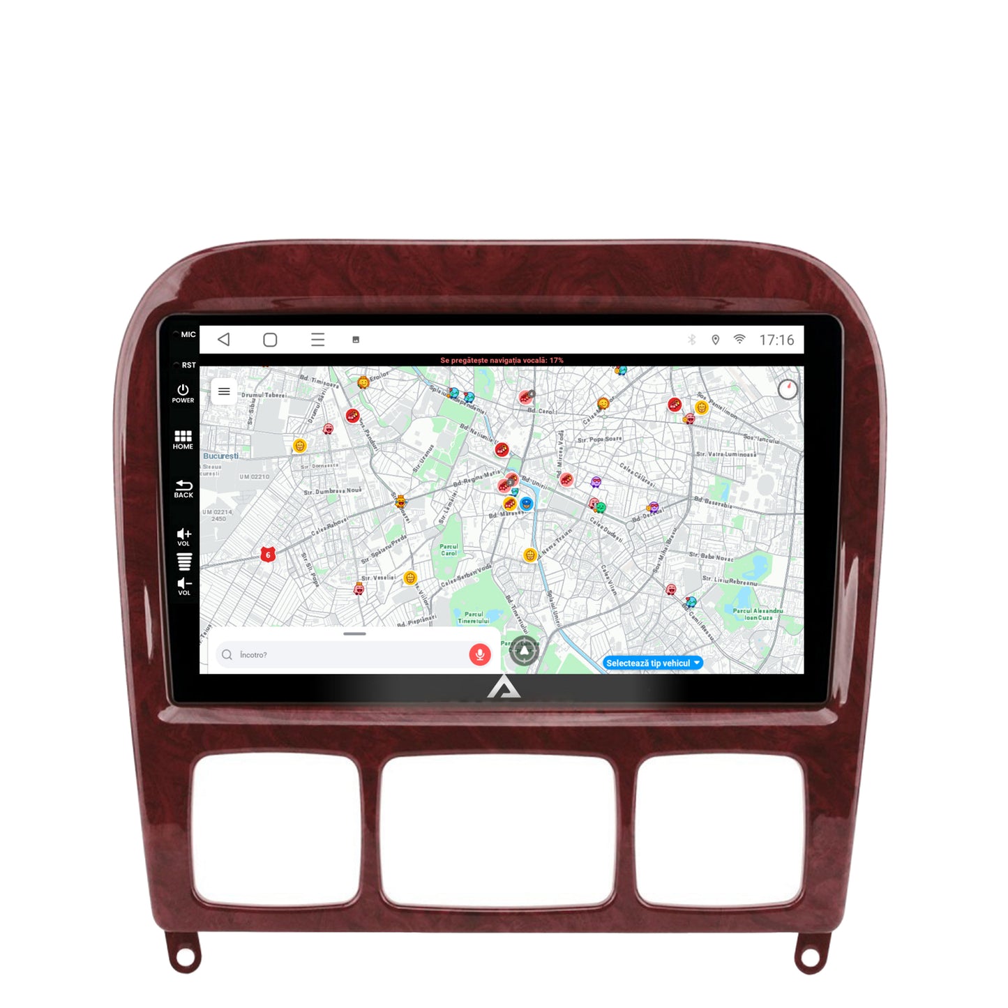 Navigatie Mercedes Benz S-Class (1998-2005), Android, E-Octacore / 2GB RAM + 32GB ROM, 9 Inch - AD-BGE9002+AD-BGRKIT408