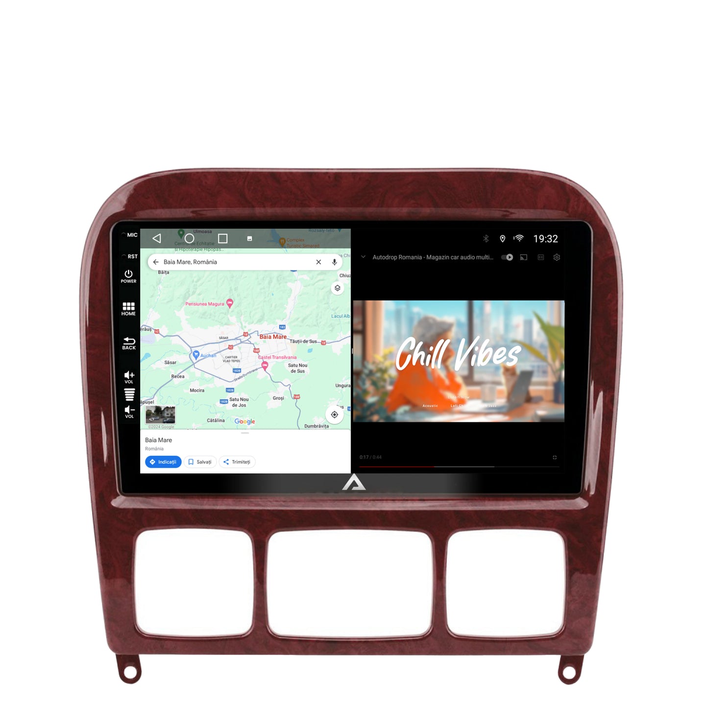 Navigatie Mercedes Benz S-Class (1998-2005), Android, A-Octacore / 4GB RAM + 64GB ROM, 9 Inch - AD-BGA9004+AD-BGRKIT408