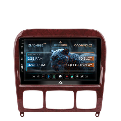 Navigatie Mercedes Benz S-Class (1998-2005), Android, E-Octacore / 2GB RAM + 32GB ROM, 9 Inch - AD-BGE9002+AD-BGRKIT408