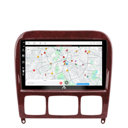 Navigatie Mercedes Benz S-Class (1998-2005), Android, P-Octacore / 2GB RAM + 32GB ROM, 9 Inch - AD-BGP9002+AD-BGRKIT408