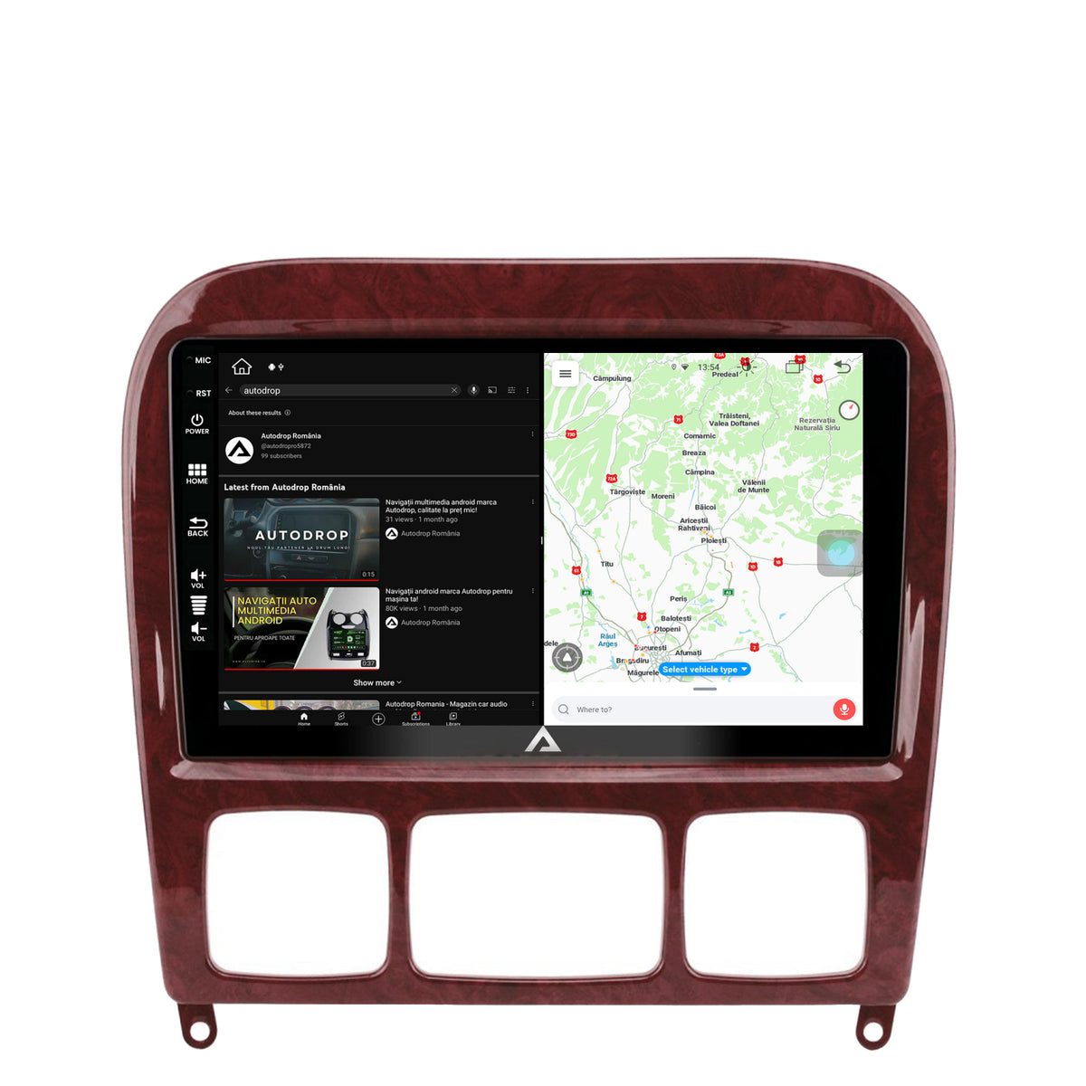 Navigatie Mercedes Benz S-Class (1998-2005), Android, Z-Octacore / 8GB RAM + 256GB ROM, 9 Inch - AD-BGZ9008+AD-BGRKIT408