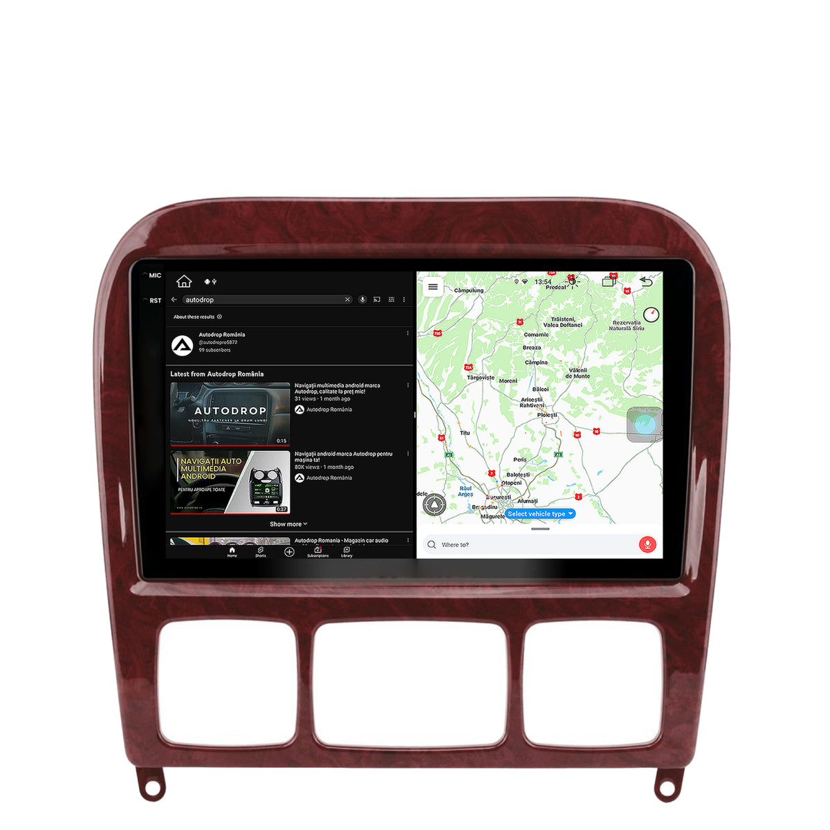 Navigatie Mercedes Benz S-Class (1998-2005), Android, V-Octacore / 4GB RAM + 64GB ROM, 9.5 Inch - AD-BGV9004+AD-BGRKIT408