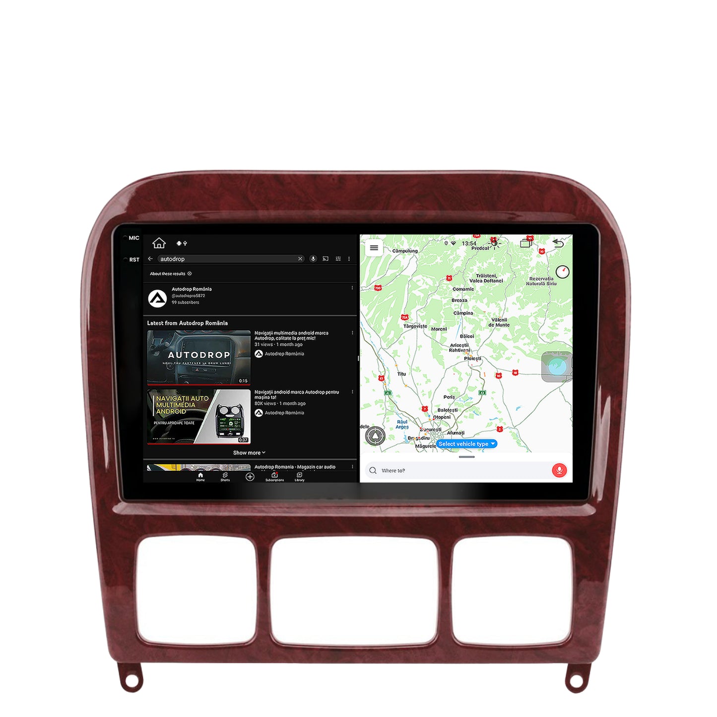Navigatie Mercedes Benz S-Class (1998-2005), Android, X-Octacore / 8GB RAM + 256GB ROM, 9.5 Inch - AD-BGX9008+AD-BGRKIT408