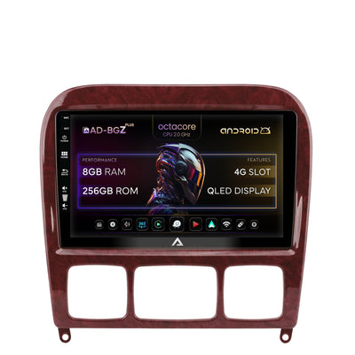 Navigatie Mercedes Benz S-Class (1998-2005), Android, Z-Octacore / 8GB RAM + 256GB ROM, 9 Inch - AD-BGZ9008+AD-BGRKIT408