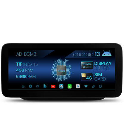 Navigatie Mercedes Benz SL R231 (2012-2015), NTG 4.5, Android 13, MB-Octacore, 4GB RAM + 64GB ROM, 12.3 Inch - AD-BGMB1200445+AD-BGRKITMB0112