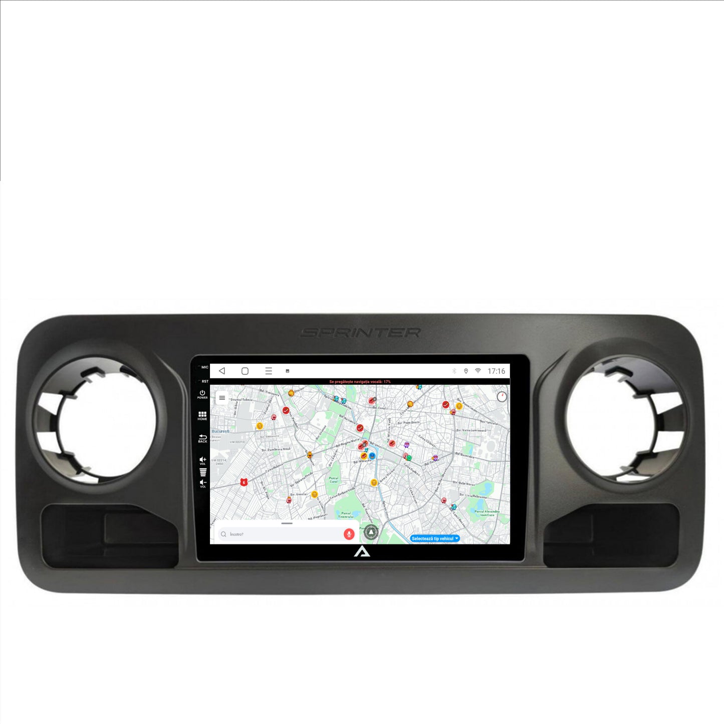 Navigatie Mercedes Benz Sprinter (2018+), Android, P-Octacore / 2GB RAM + 32GB ROM, 10.1 Inch - AD-BGP10002+AD-BGRKIT407V2