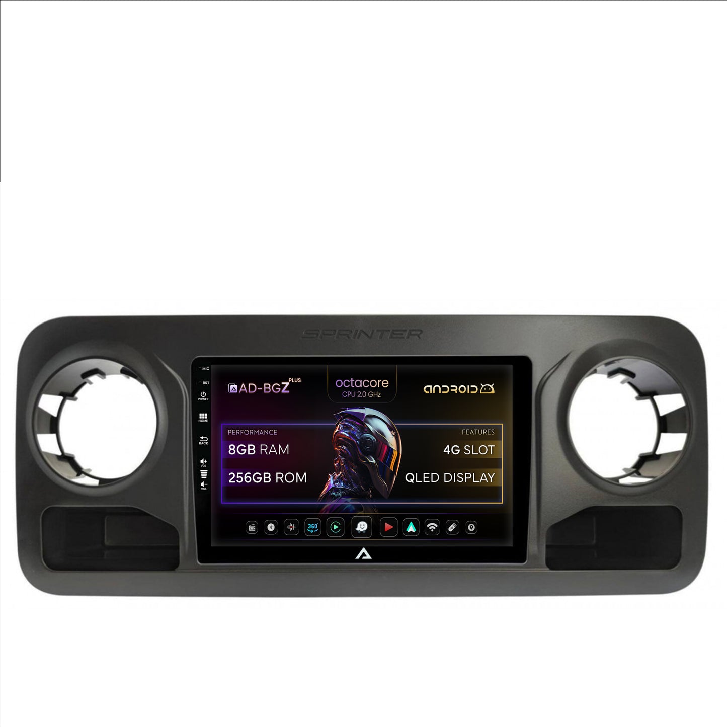 Navigatie Mercedes Benz Sprinter (2018+), Android, Z-Octacore / 8GB RAM + 256GB ROM, 10.1 Inch - AD-BGZ10008+AD-BGRKIT407V2