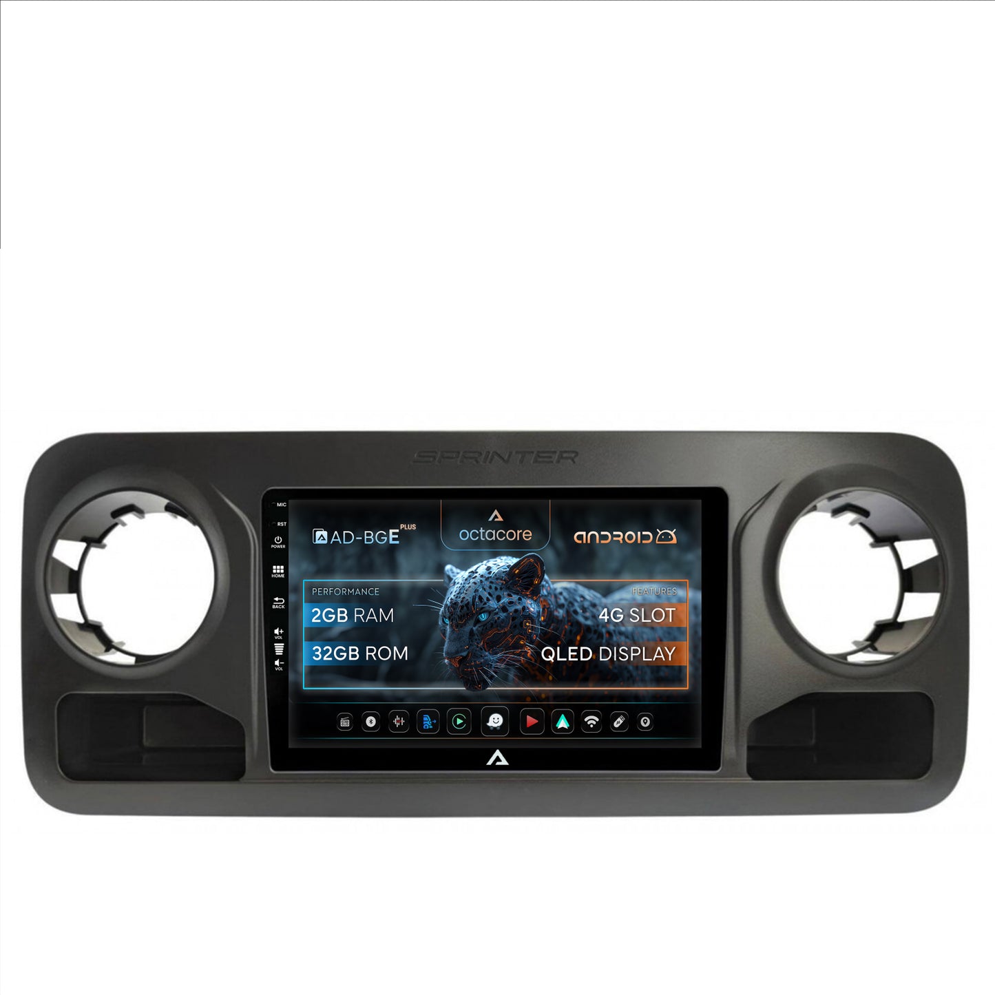 Navigatie Mercedes Benz Sprinter, Android, E-Octacore / 2GB RAM + 32GB ROM, 10.1 Inch - AD-BGE10002+AD-BGRKIT407V2