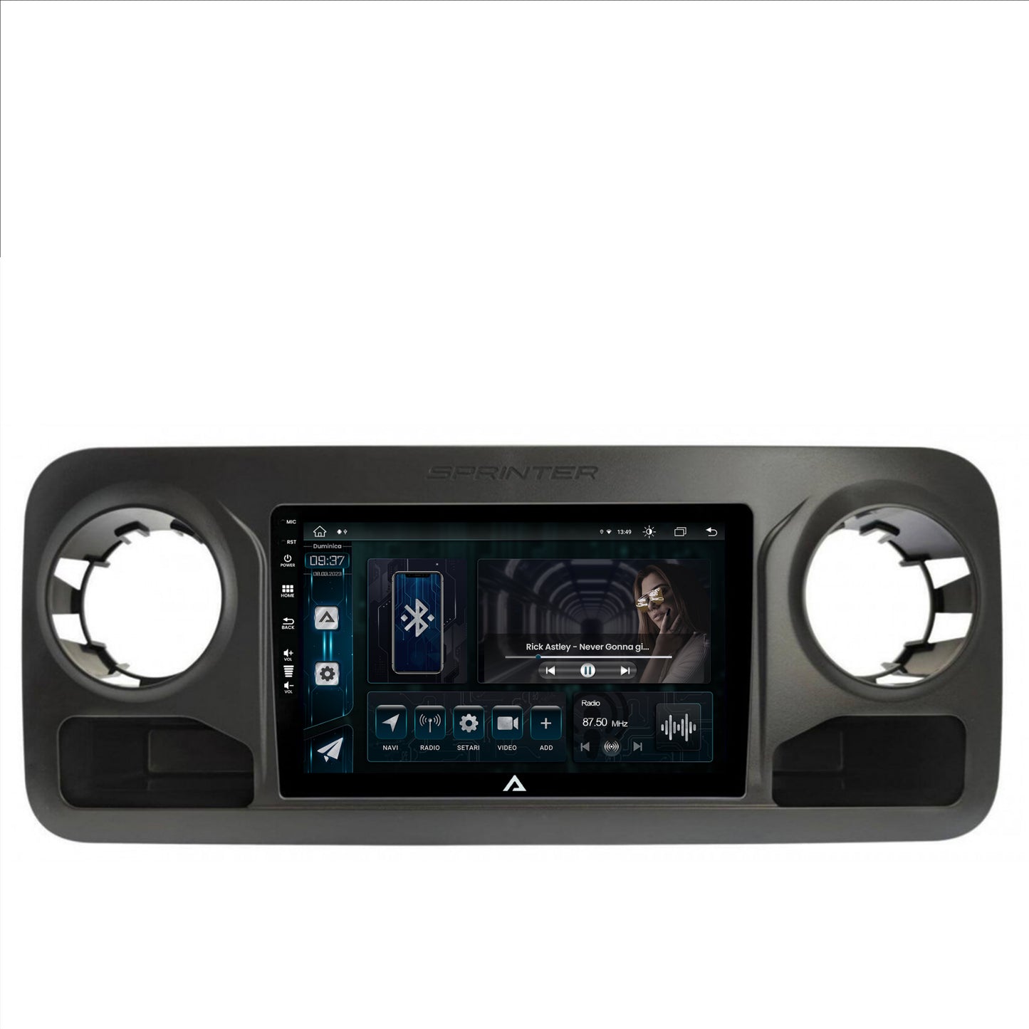 Navigatie Mercedes Benz Sprinter (2018+), Android, Z-Octacore / 8GB RAM + 256GB ROM, 10.1 Inch - AD-BGZ10008+AD-BGRKIT407V2