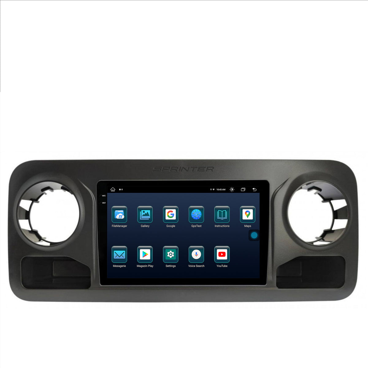 Navigatie Mercedes Benz Sprinter (2018+), Android, X-Octacore / 8GB RAM + 256GB ROM, 10.36 Inch - AD-BGX10008+AD-BGRKIT407V2