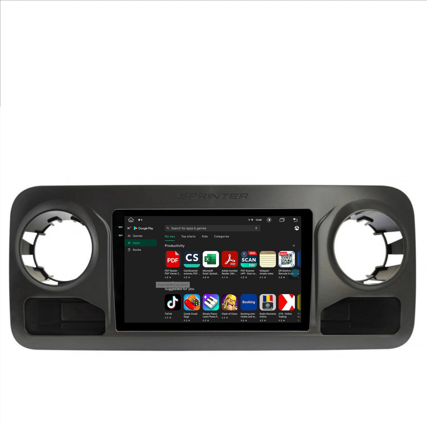 Navigatie Mercedes Benz Sprinter (2018+), Android, X-Octacore / 8GB RAM + 256GB ROM, 10.36 Inch - AD-BGX10008+AD-BGRKIT407V2