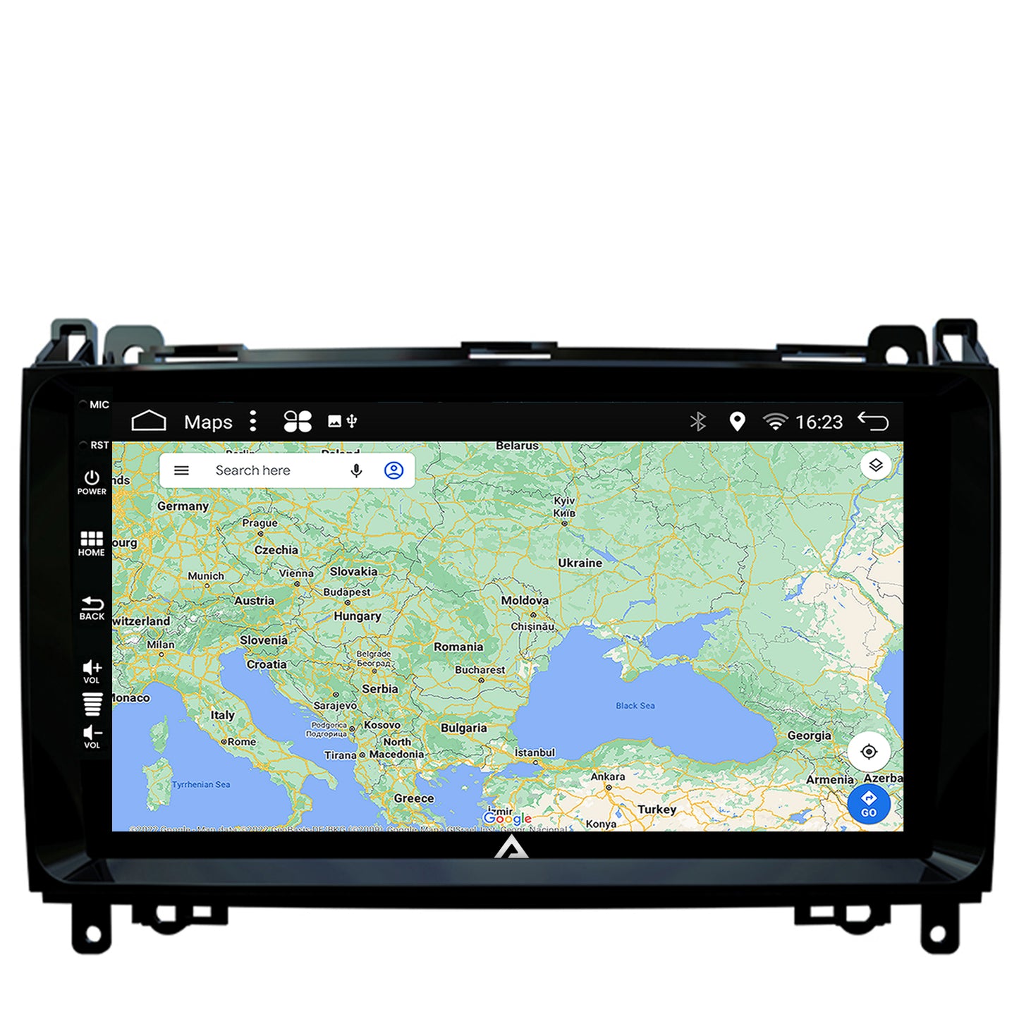 Navigatie Mercedes Benz Sprinter, Viano, Vito, A/B Class, Crafter, Android, A-Octacore / 4GB RAM + 64GB ROM, 9 Inch - AD-BGA9004+AD-BGRKIT407