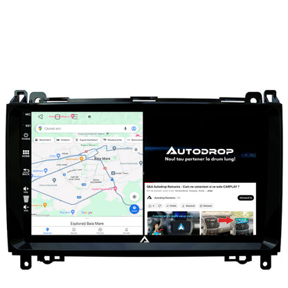Navigatie Mercedes Benz Sprinter, Viano, Vito, A/B Class, Crafter, Android, P-Octacore / 2GB RAM + 32GB ROM, 9 Inch - AD-BGP9002+AD-BGRKIT407