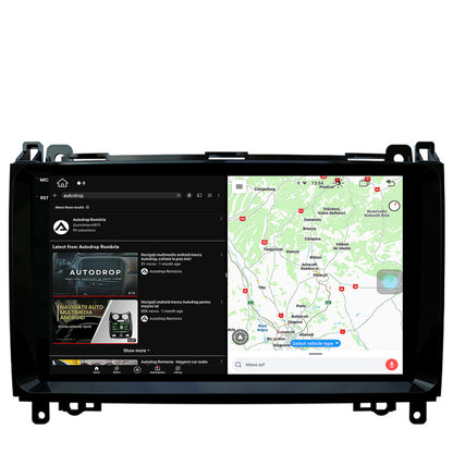 Navigatie Mercedes Benz Sprinter, Viano, Vito, A/B Class, Crafter, Android, V-Octacore / 4GB RAM + 64GB ROM, 9.5 Inch - AD-BGV9004+AD-BGRKIT407
