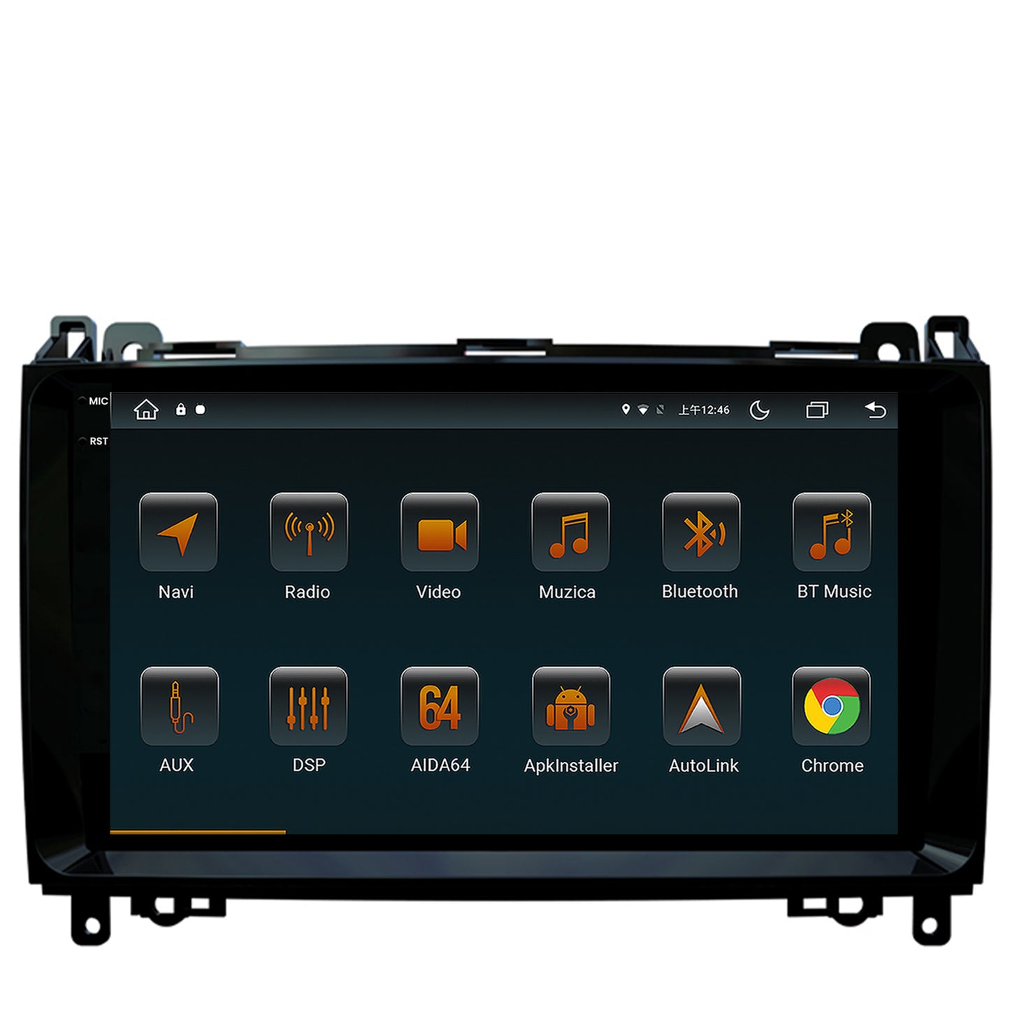 Navigatie Mercedes Benz Sprinter, Viano, Vito, A/B Class, Crafter, Android, V-Octacore / 4GB RAM + 64GB ROM, 9.5 Inch - AD-BGV9004+AD-BGRKIT407