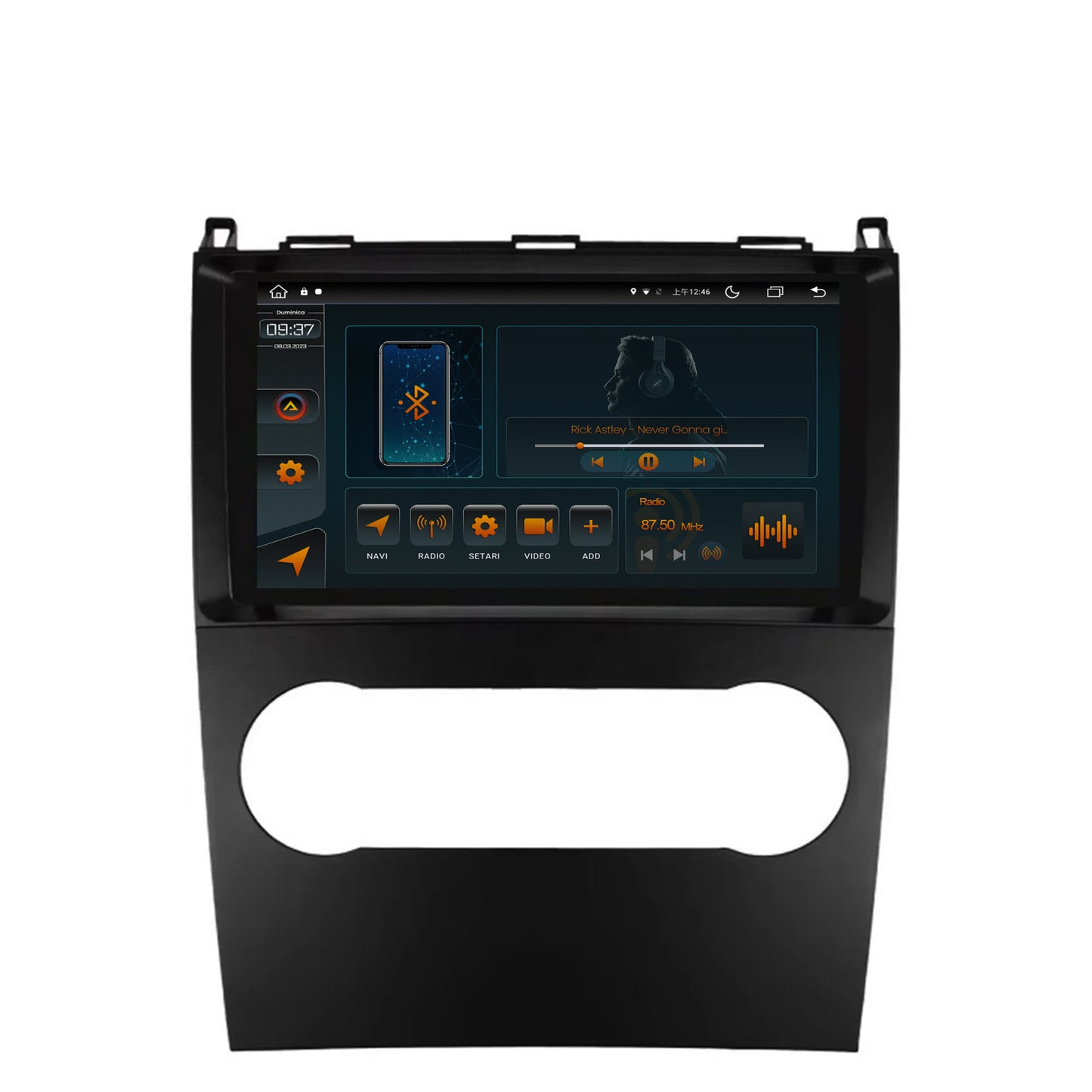 Navigatie Mercedes Benz A/B Class (2004-2011), Android, V-Octacore / 4GB RAM + 64GB ROM, 9.5 Inch - AD-BGV9004+AD-BGRKIT420