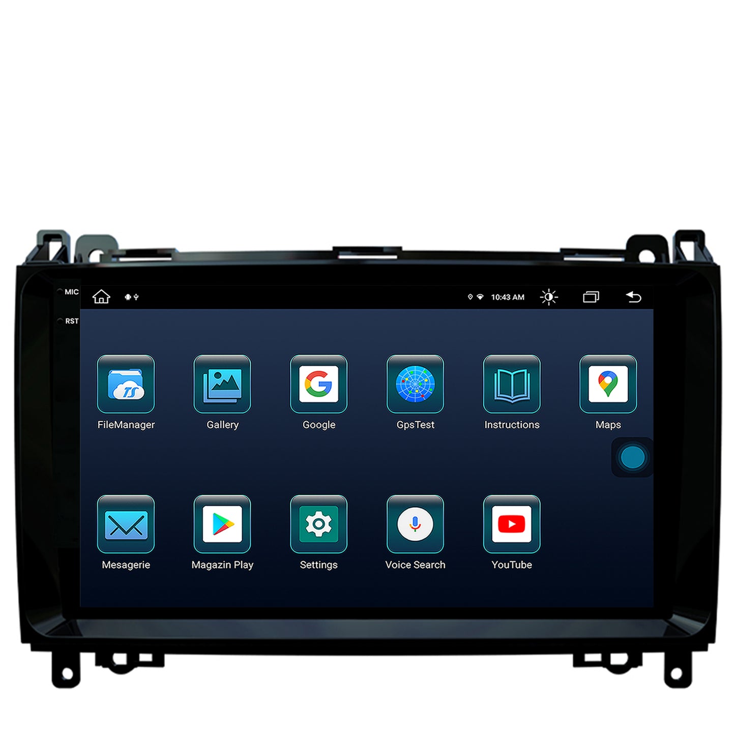 Navigatie Mercedes Benz Sprinter, Viano, Vito, A/B Class, Crafter, Android, X-Octacore / 8GB RAM + 256GB ROM, 9.5 Inch - AD-BGX9008+AD-BGRKIT407