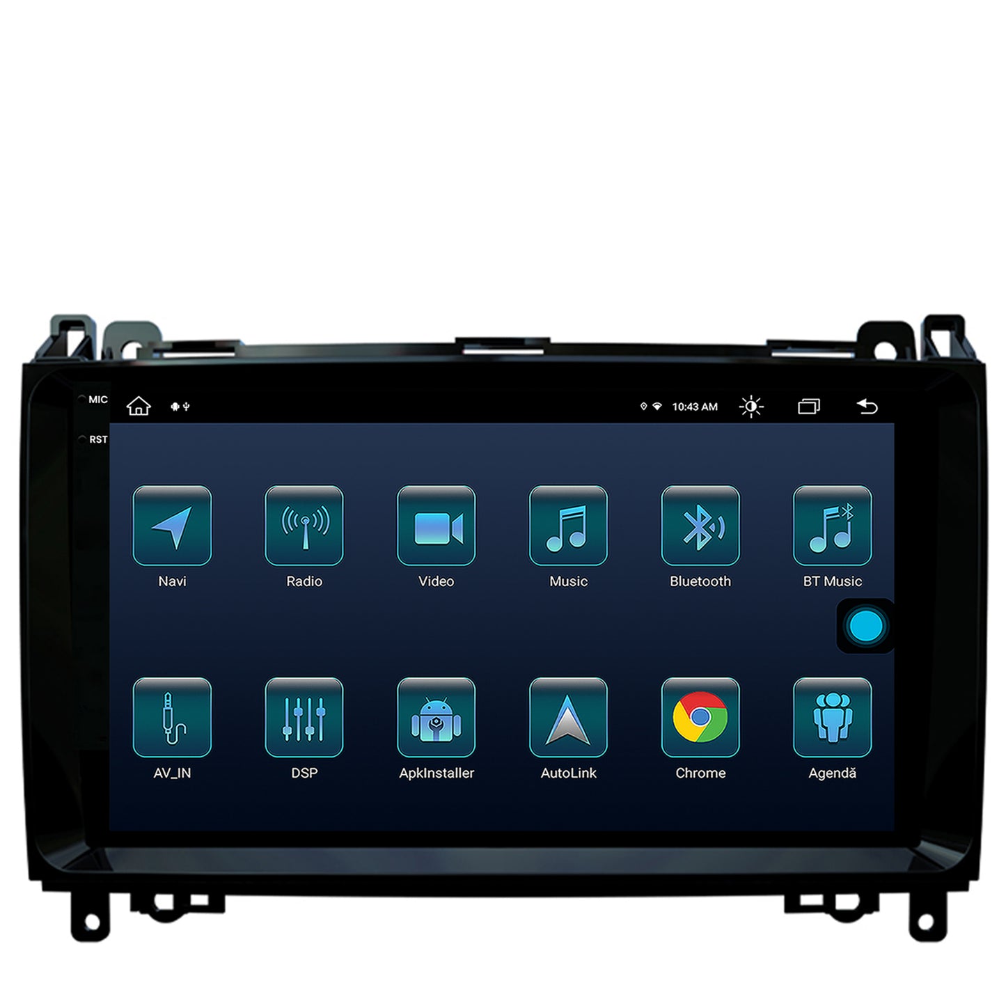 Navigatie Mercedes Benz Sprinter, Viano, Vito, A/B Class, Crafter, Android, X-Octacore / 8GB RAM + 256GB ROM, 9.5 Inch - AD-BGX9008+AD-BGRKIT407