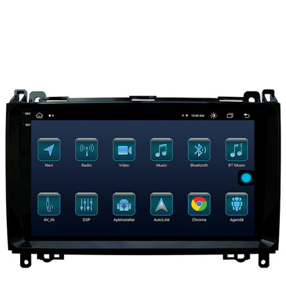 Navigatie Mercedes Benz Sprinter, Viano, Vito, A/B Class, Crafter, Android, X-Octacore / 8GB RAM + 256GB ROM, 9.5 Inch - AD-BGX9008+AD-BGRKIT407