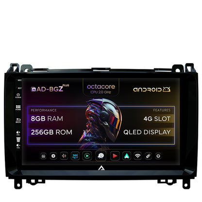 Navigatie Mercedes Benz Sprinter, Viano, Vito, A/B Class, Crafter, Android, Z-Octacore / 8GB RAM + 256GB ROM, 9 Inch - AD-BGZ9008+AD-BGRKIT407