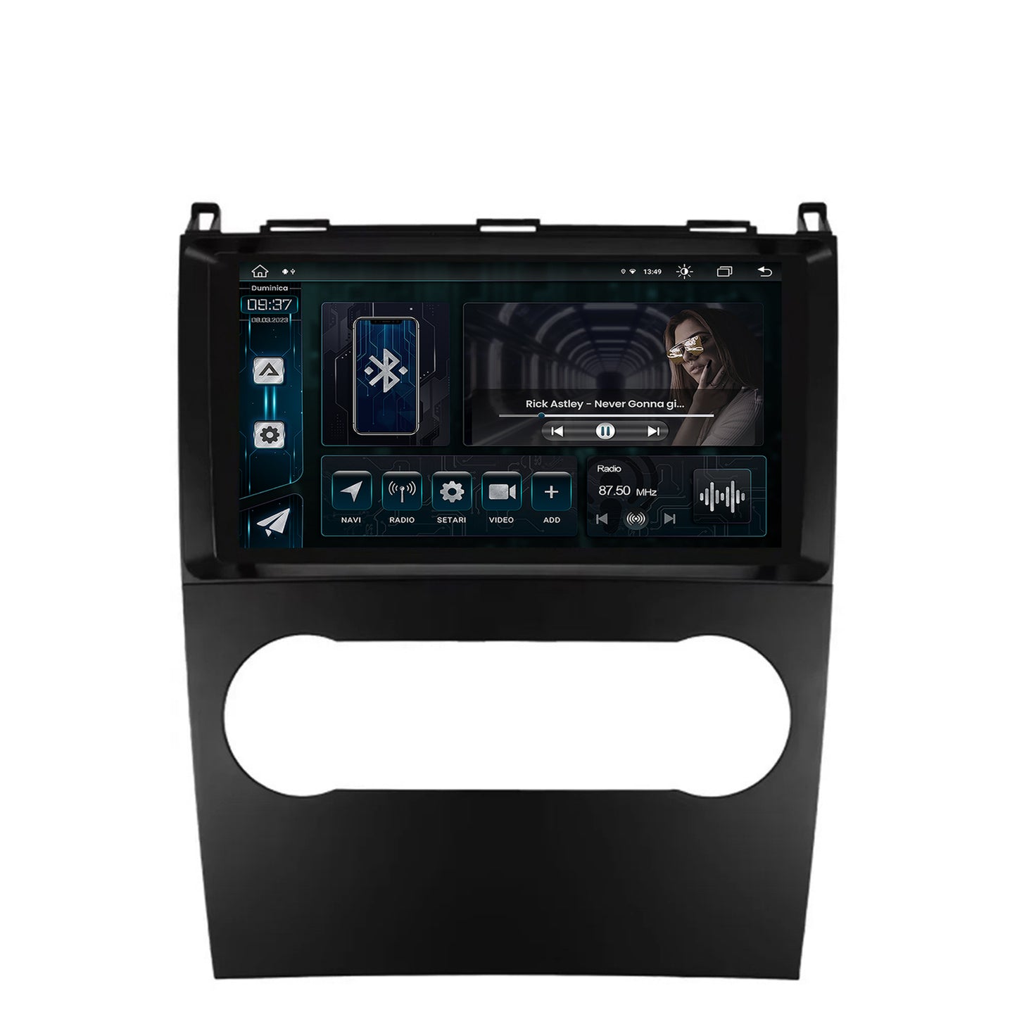 Navigatie Mercedes Benz A/B Class (2004-2011), Android, Z-Octacore / 8GB RAM + 256GB ROM, 9 Inch - AD-BGZ9008+AD-BGRKIT420