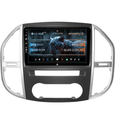 Navigatie Mercedes Benz Vito (2016+), Android, E-Octacore / 2GB RAM + 32GB ROM, 10.1 Inch - AD-BGE10002+AD-BGRKIT407V3