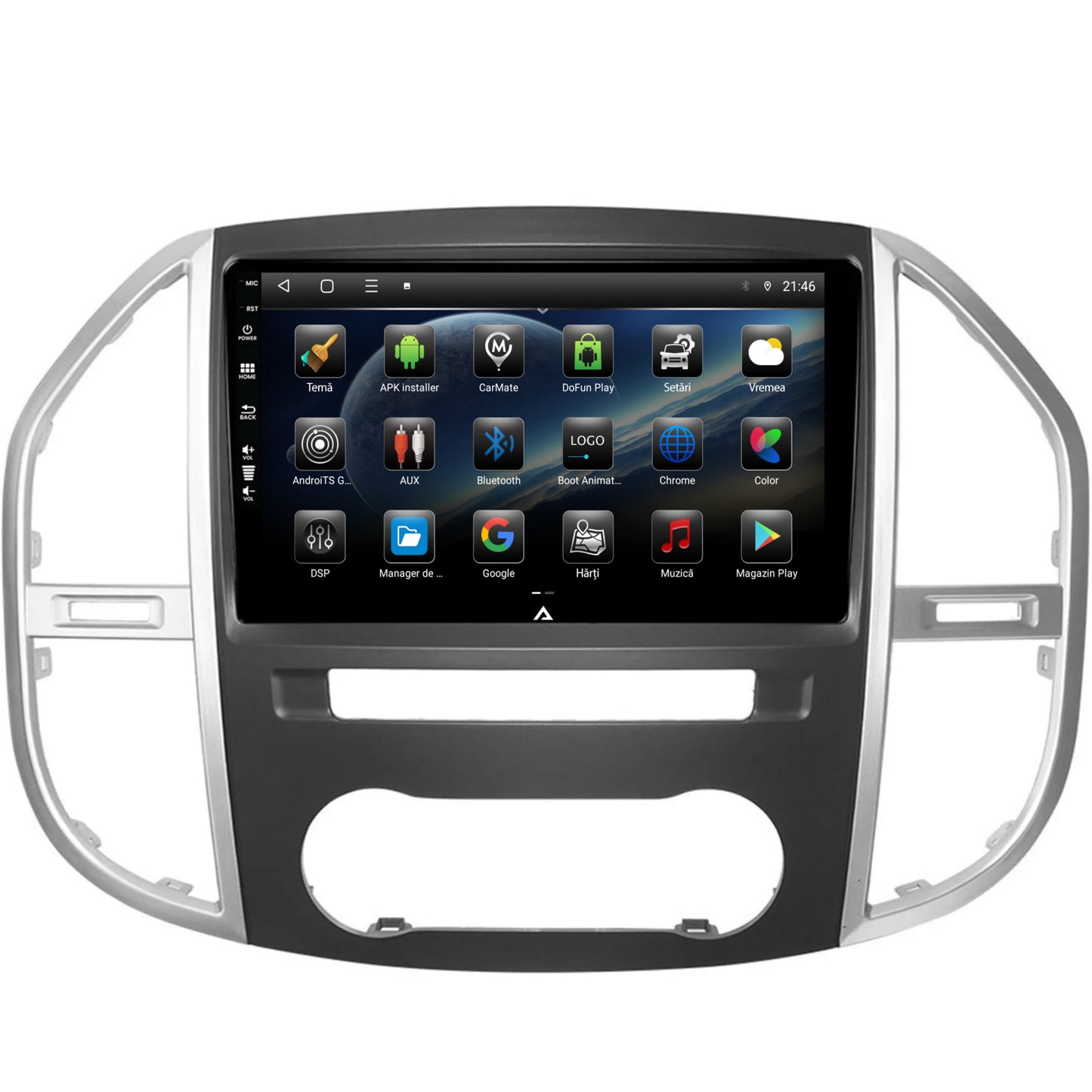 Navigatie Mercedes Benz Vito (2016+), Android, P-Octacore / 2GB RAM + 32GB ROM, 10.1 Inch - AD-BGP10002+AD-BGRKIT407v3