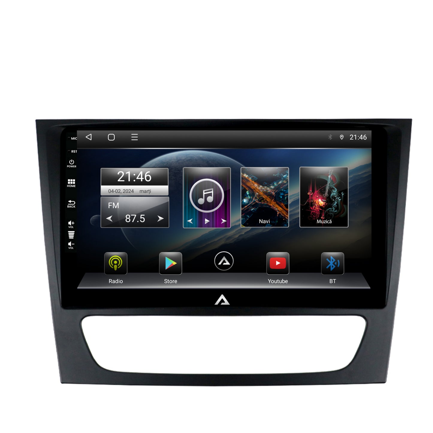 Navigatie Mercedes Benz W211/CLS, Android, P-Octacore / 2GB RAM + 32GB ROM, 9 Inch - AD-BGP9002+AD-BGRKIT415