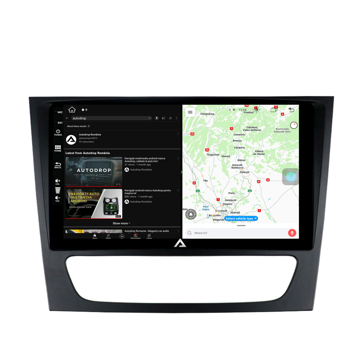 Navigatie Mercedes Benz W211/CLS, Android, Z-Octacore / 8GB RAM + 256GB ROM, 9 Inch - AD-BGZ9008+AD-BGRKIT415