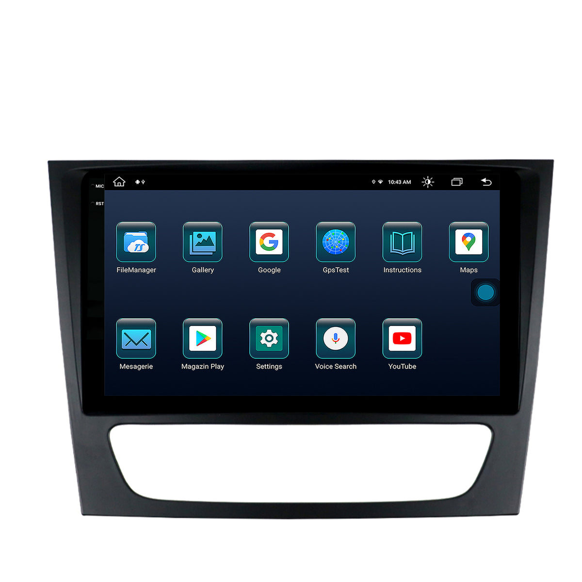 Navigatie Mercedes Benz W211/CLS, Android, X-Octacore / 8GB RAM + 256GB ROM, 9.5 Inch - AD-BGX9008+AD-BGRKIT415