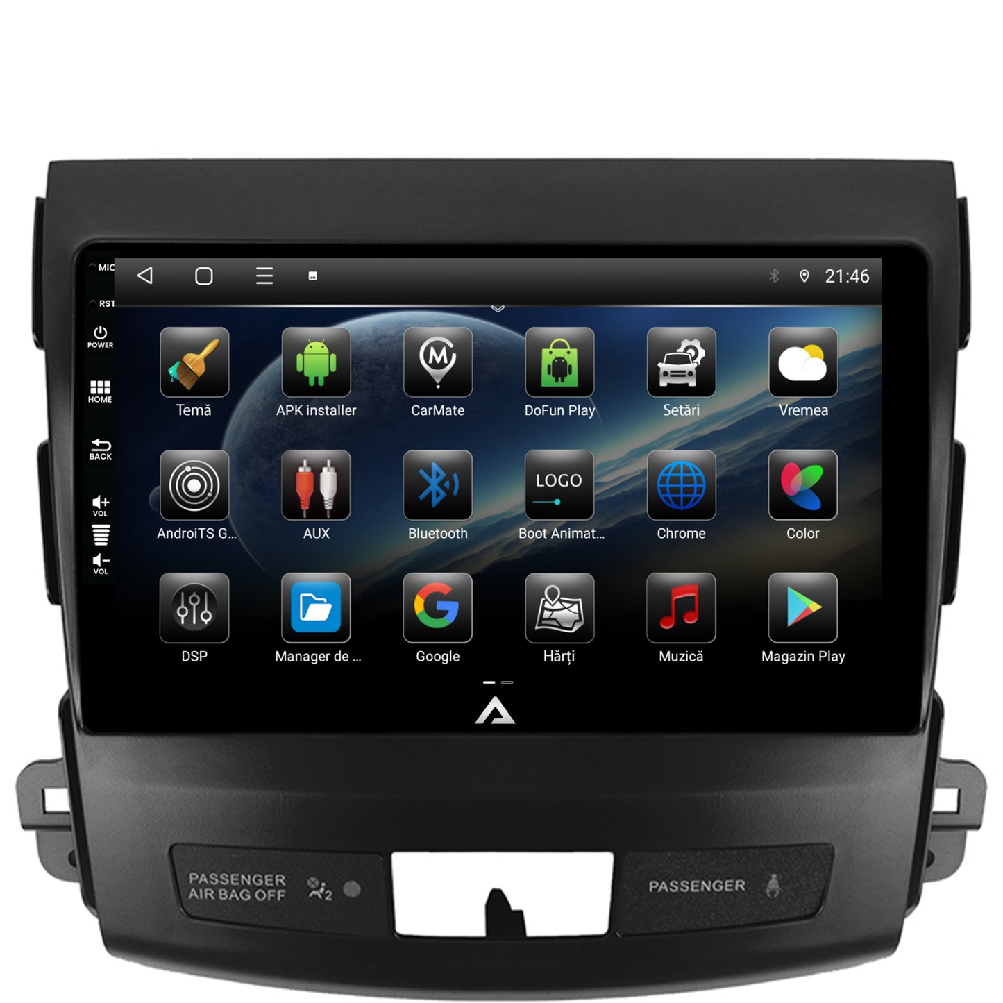 Navigatie Mitstubishi Outlander / Peugeot 4007 / Citroen C-Crosser, Android, E-Octacore / 2GB RAM + 32GB ROM, 9 Inch - AD-BGE9002+AD-BGRKIT276