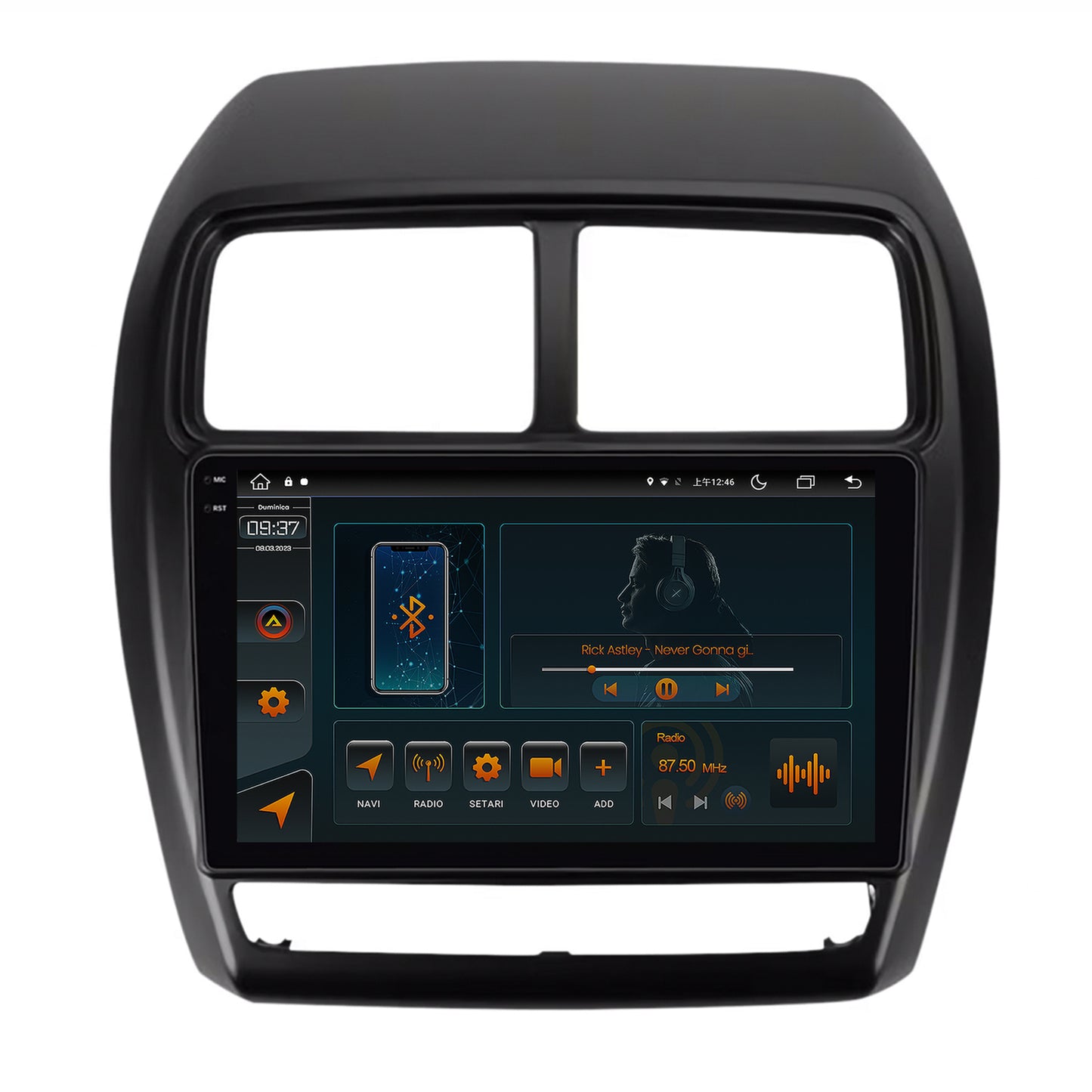 Navigatie Mitsubishi ASX (2016-2019), Android, V-Octacore / 4GB RAM + 64GB ROM, 9.5 Inch - AD-BGV9004+AD-BGRKIT267V2