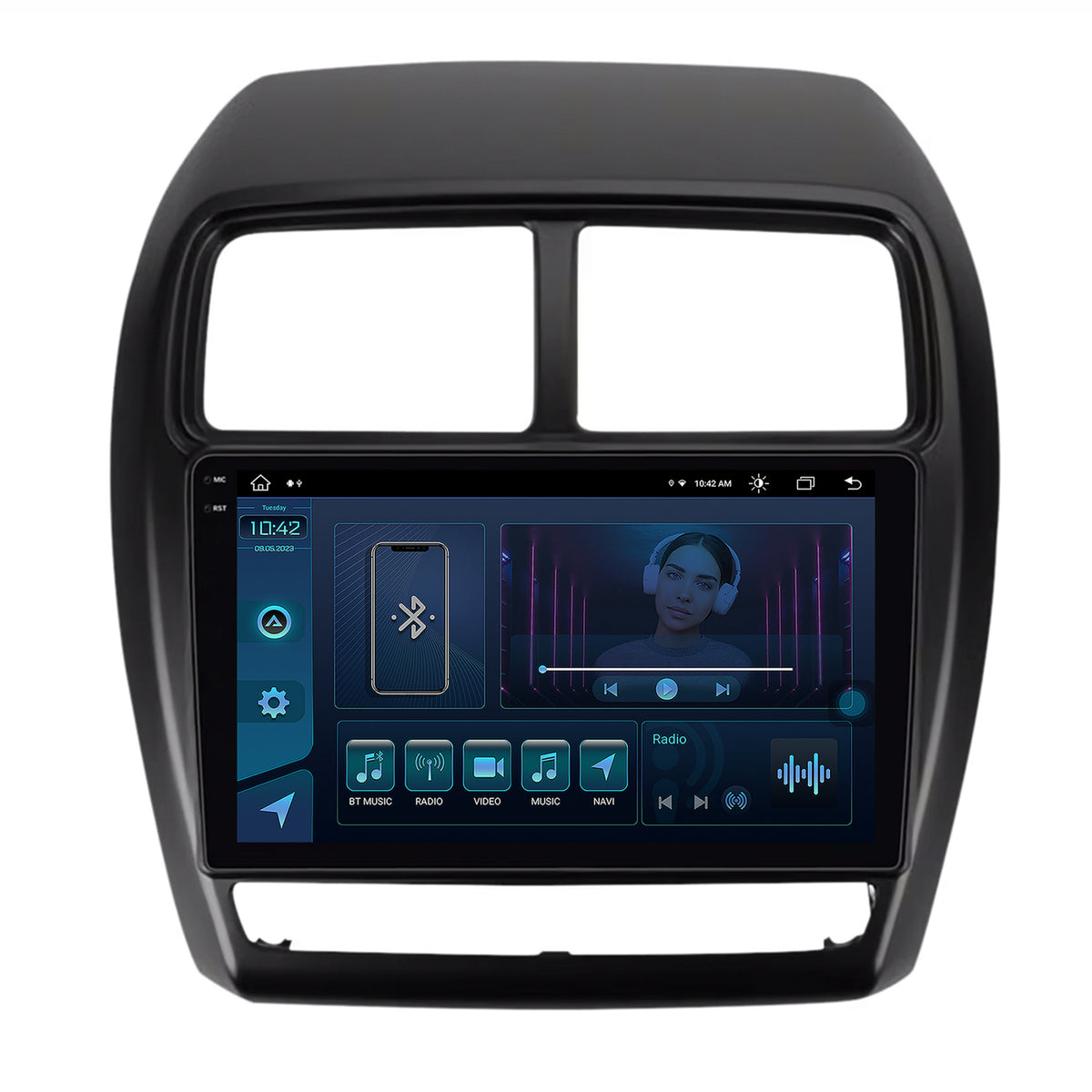 Navigatie Mitsubishi ASX (2016-2019), Android, X-Octacore / 8GB RAM + 256GB ROM, 9.5 Inch - AD-BGX9008+AD-BGRKIT267V2