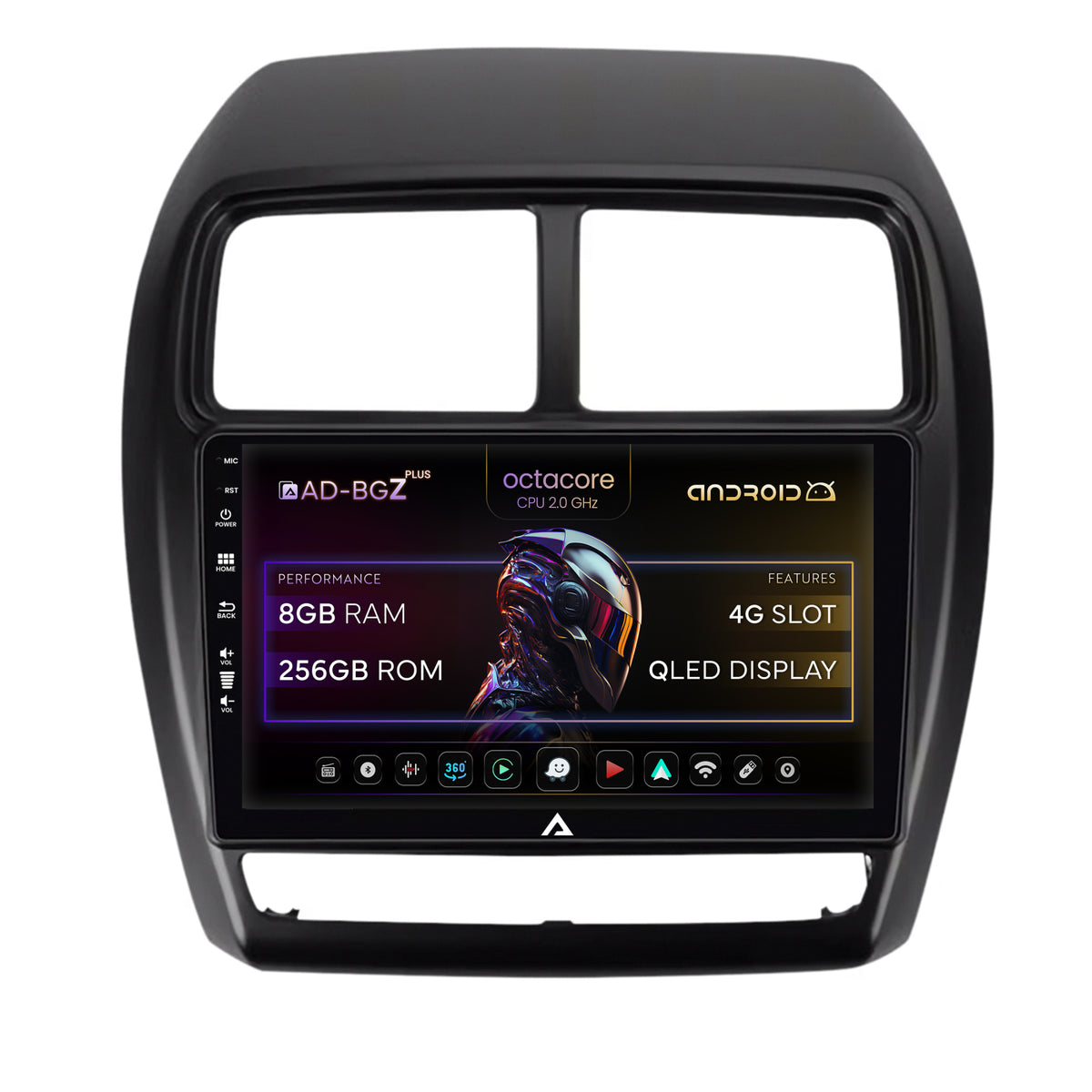 Navigatie Mitsubishi ASX (2016-2019), Android, Z-Octacore / 8GB RAM + 256GB ROM, 9 Inch - AD-BGZ9008+AD-BGRKIT267V2
