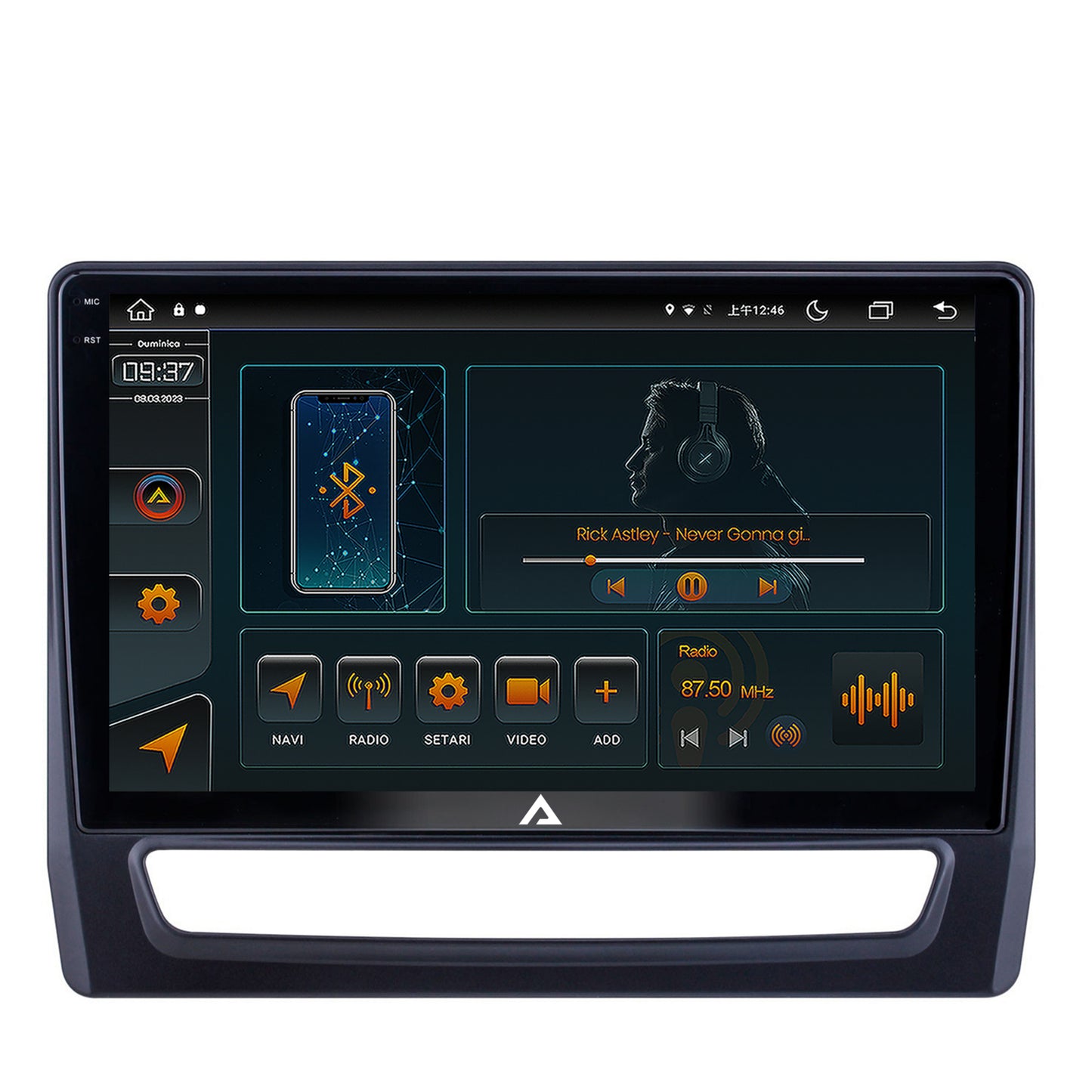 Navigatie Mitsubishi ASX (2019+), Android, V-Octacore / 4GB RAM + 64GB ROM, 10.36 Inch - AD-BGV10004+AD-BGRKIT267V4