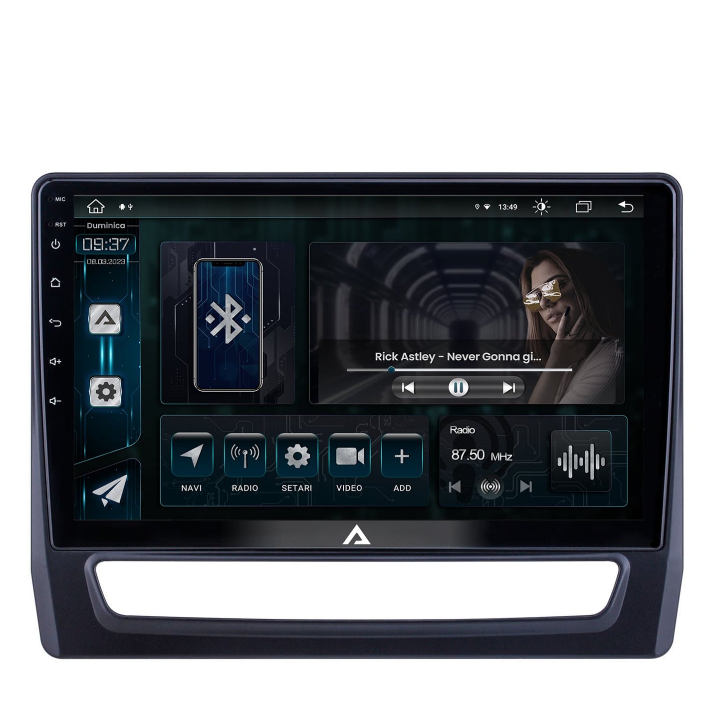 Navigatie Mitsubishi ASX (2019+), Android, Z-Octacore / 8GB RAM + 256GB ROM, 10.1 Inch - AD-BGZ10008+AD-BGRKIT267V4