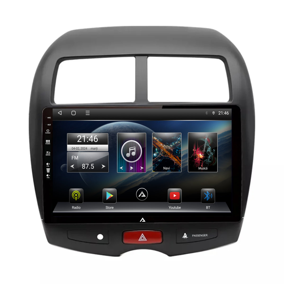 Navigatie Mitsubishi ASX / Peugeot 4008 (2010-2018), Android, E-Octacore / 2GB RAM + 32GB ROM, 10.1 Inch - AD-BGE10002+AD-BGRKIT267