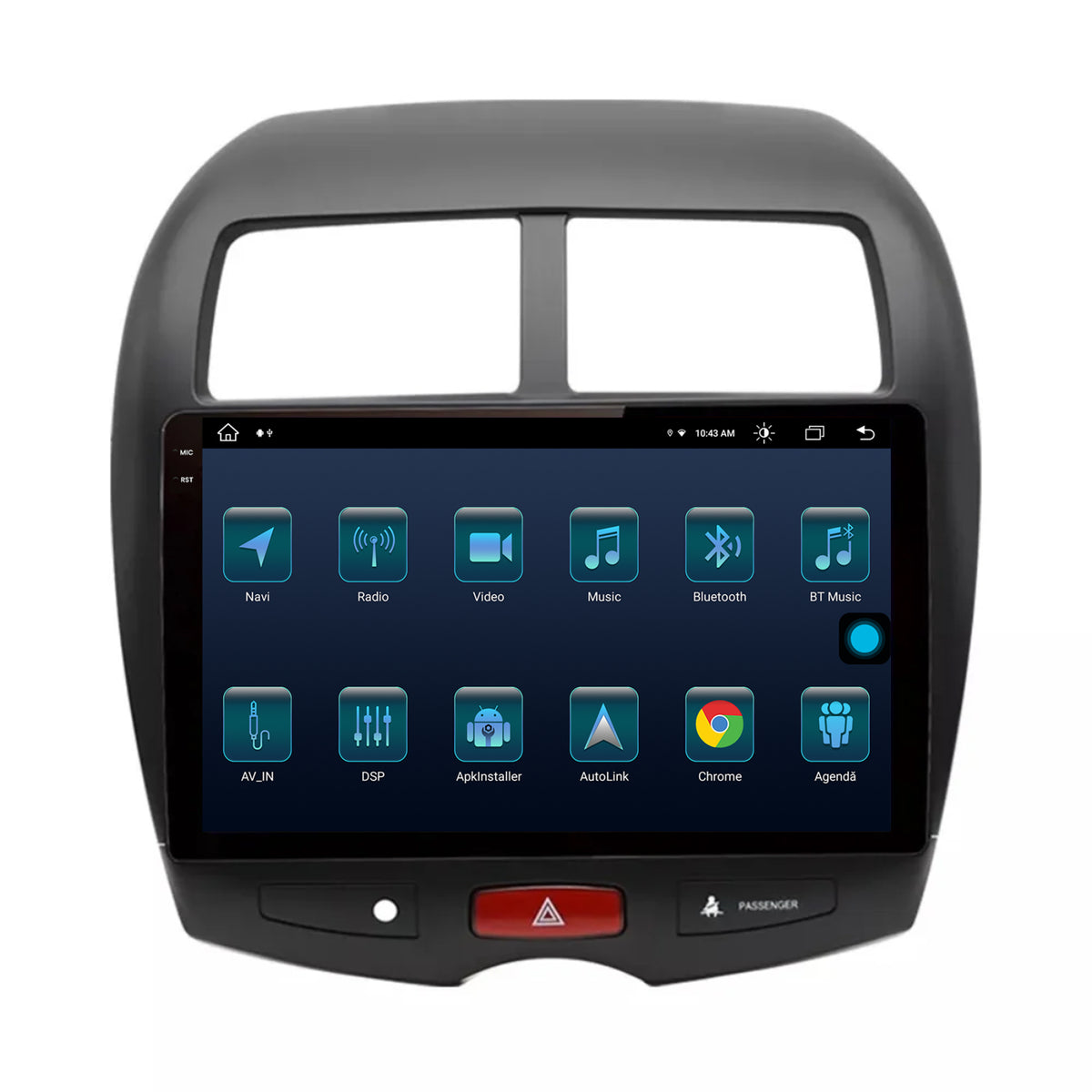 Navigatie Mitsubishi ASX / Peugeot 4008 (2010-2018), Android, V-Octacore / 4GB RAM + 64GB ROM, 10.36 Inch - AD-BGV10004+AD-BGRKIT267