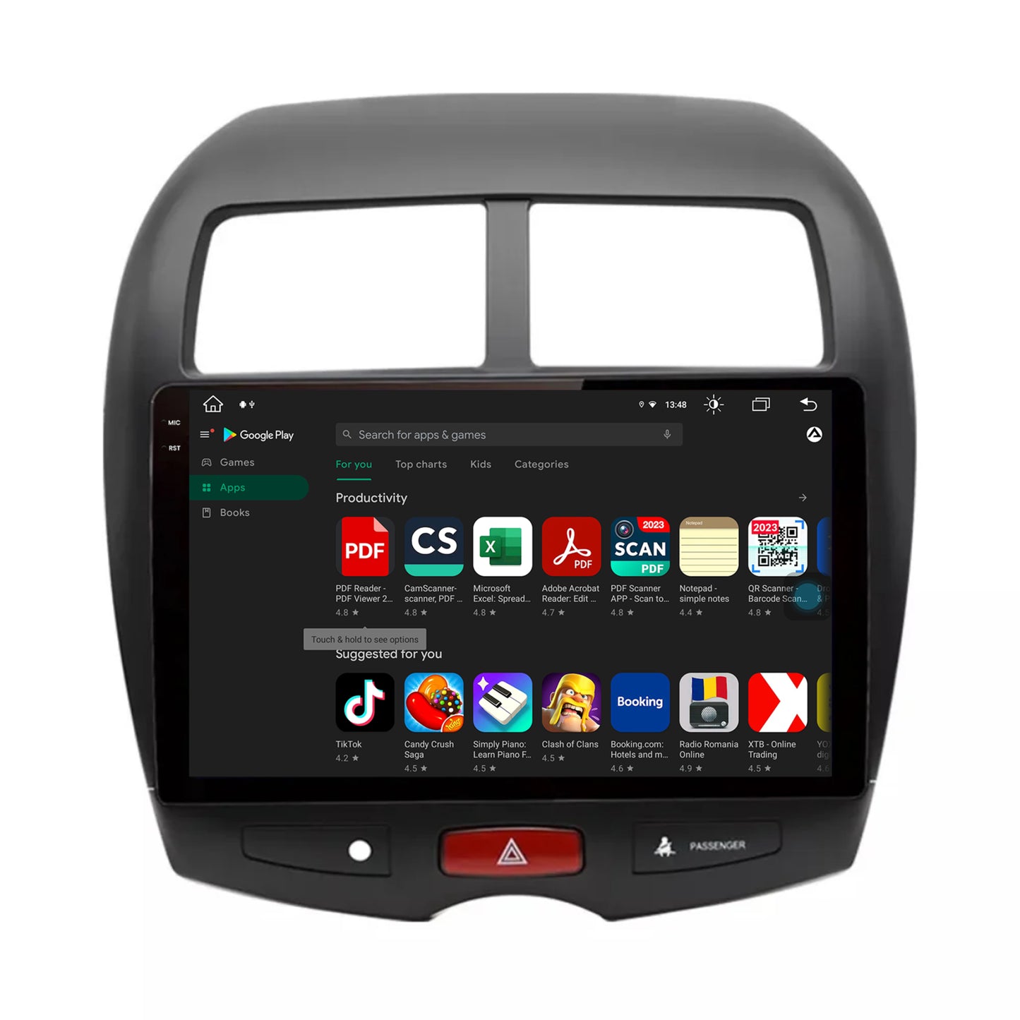 Navigatie Mitsubishi ASX / Peugeot 4008 (2010-2018), Android, V-Octacore / 4GB RAM + 64GB ROM, 10.36 Inch - AD-BGV10004+AD-BGRKIT267