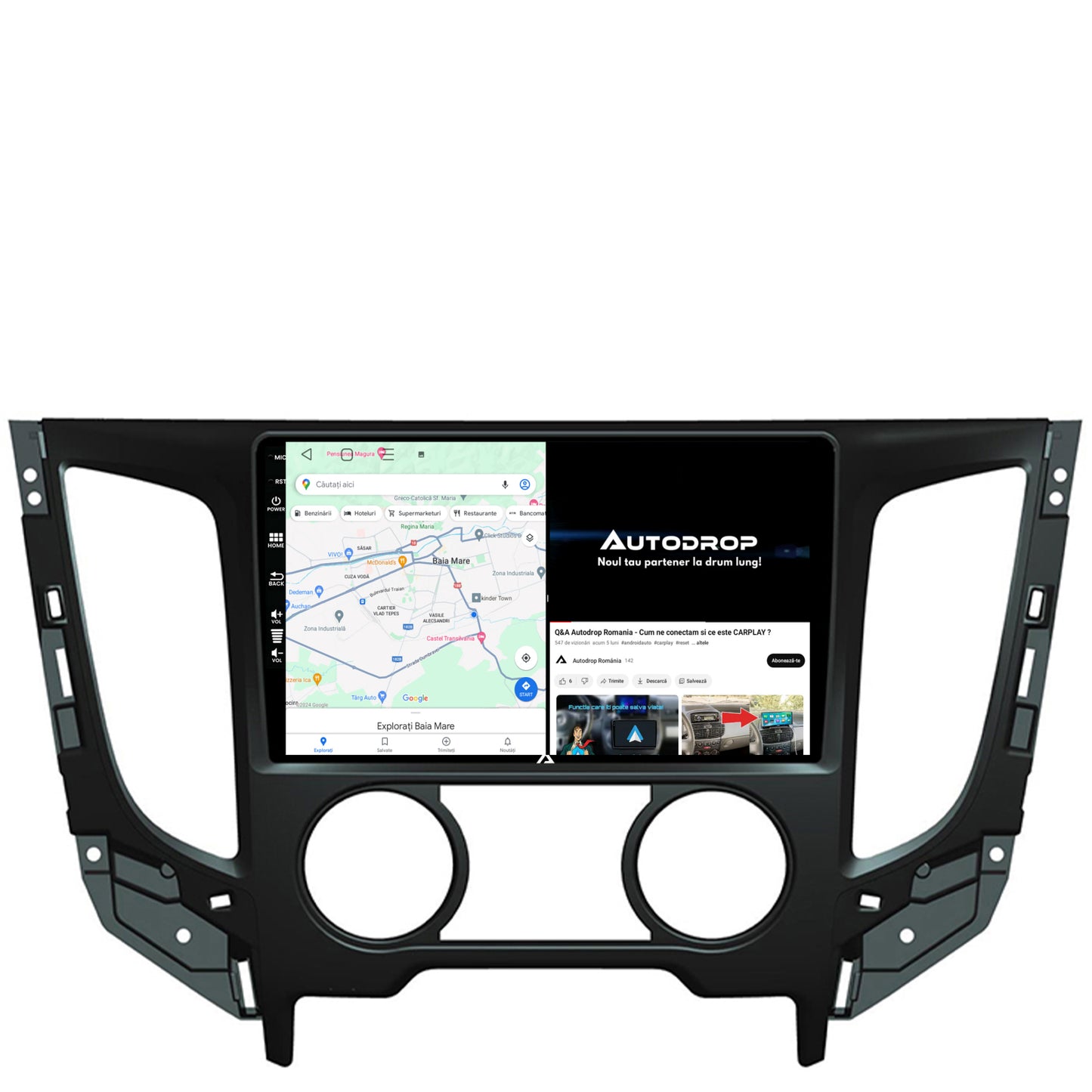 Navigatie Mitsubishi L200 (2014-2020), Android, P-Octacore / 2GB RAM + 32GB ROM, 9 Inch - AD-BGP9002+AD-BGRKIT273