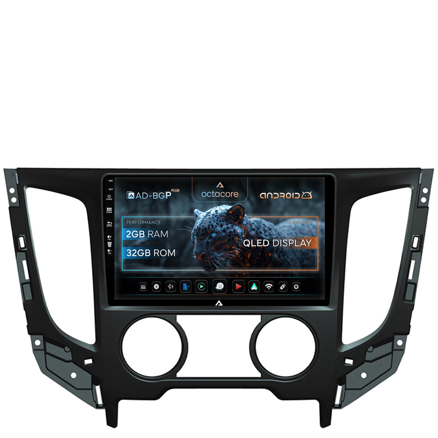 Navigatie Mitsubishi L200 (2014-2020), Android, P-Octacore / 2GB RAM + 32GB ROM, 9 Inch - AD-BGP9002+AD-BGRKIT273